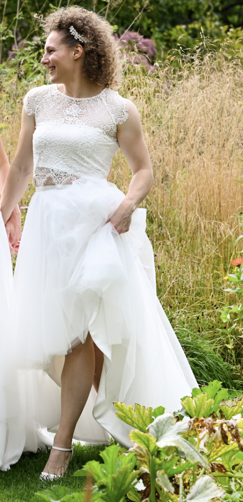Adorable robe de mariée Vindress White Regular Col Court V-neck Nouveau (non altéré) Taille naturelle 38
