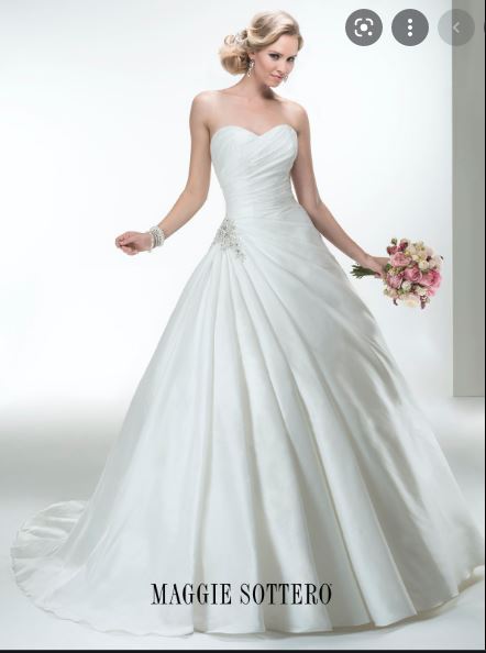 Classy dress Vindress White Regular Long Strapless New (Un-Altered) Satin Size 38