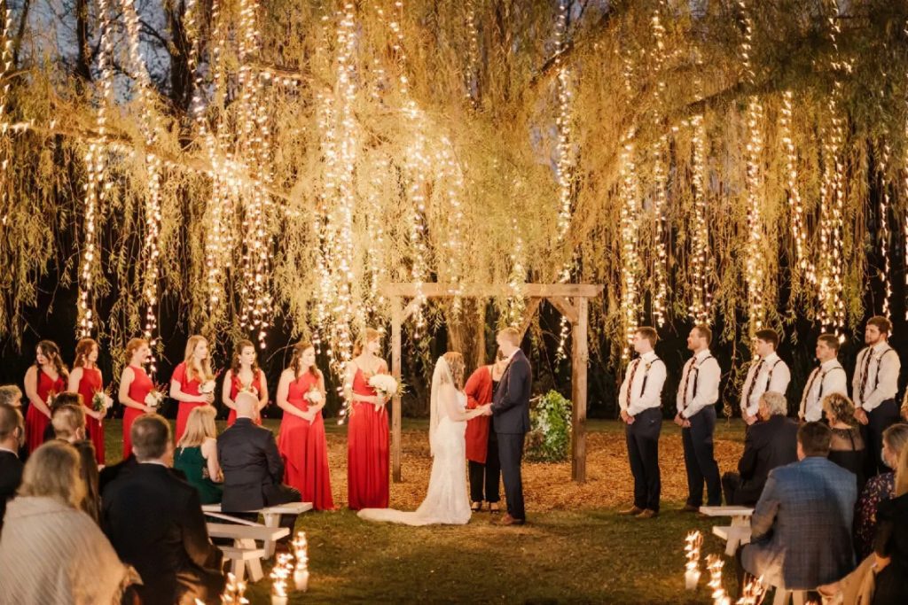 11 Breathtaking Outdoor Wedding Lighting Ideas (& enter to win $1200 of lighting!)