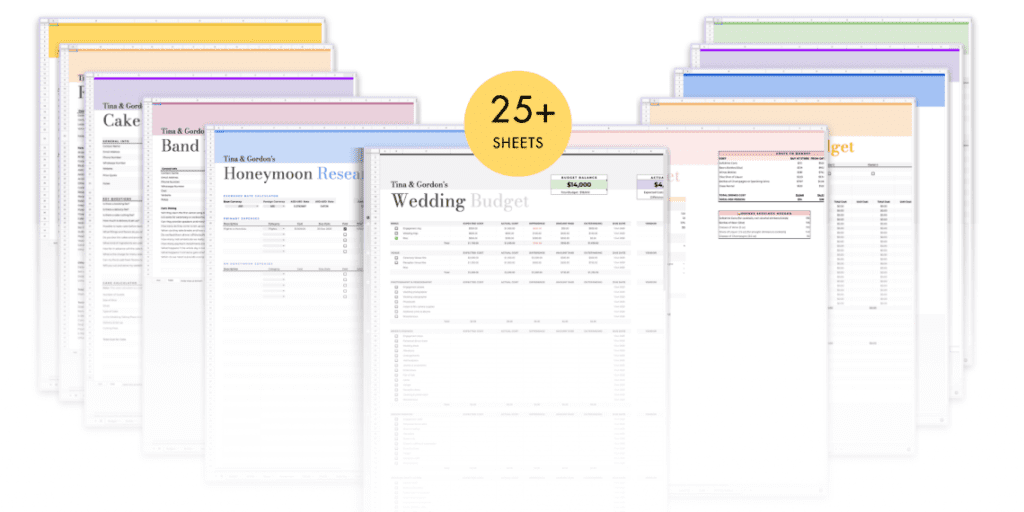 The All-in-One Wedding Planning Spreadsheet: Everything in One Place