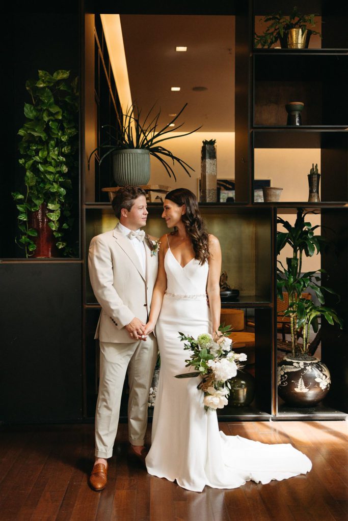 Modern Austin wedding at The South Congress Hotel with an effortless cool factor