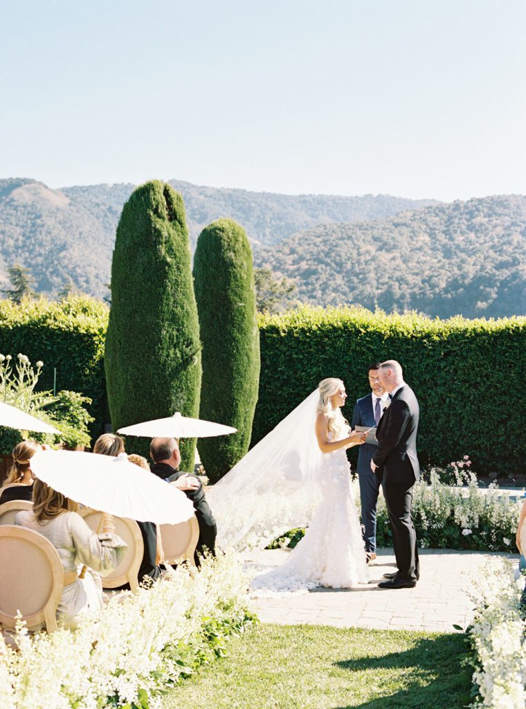 Carmel Valley garden glam wedding