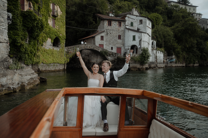 This Lake Como Elopement Started With Rain Showers and Ended With Rainbows