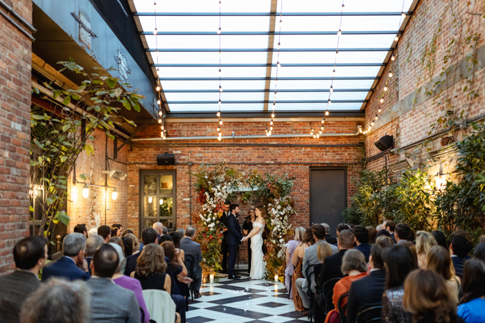 This Romantic Wythe Hotel Wedding Was Overflowing With Unique Florals